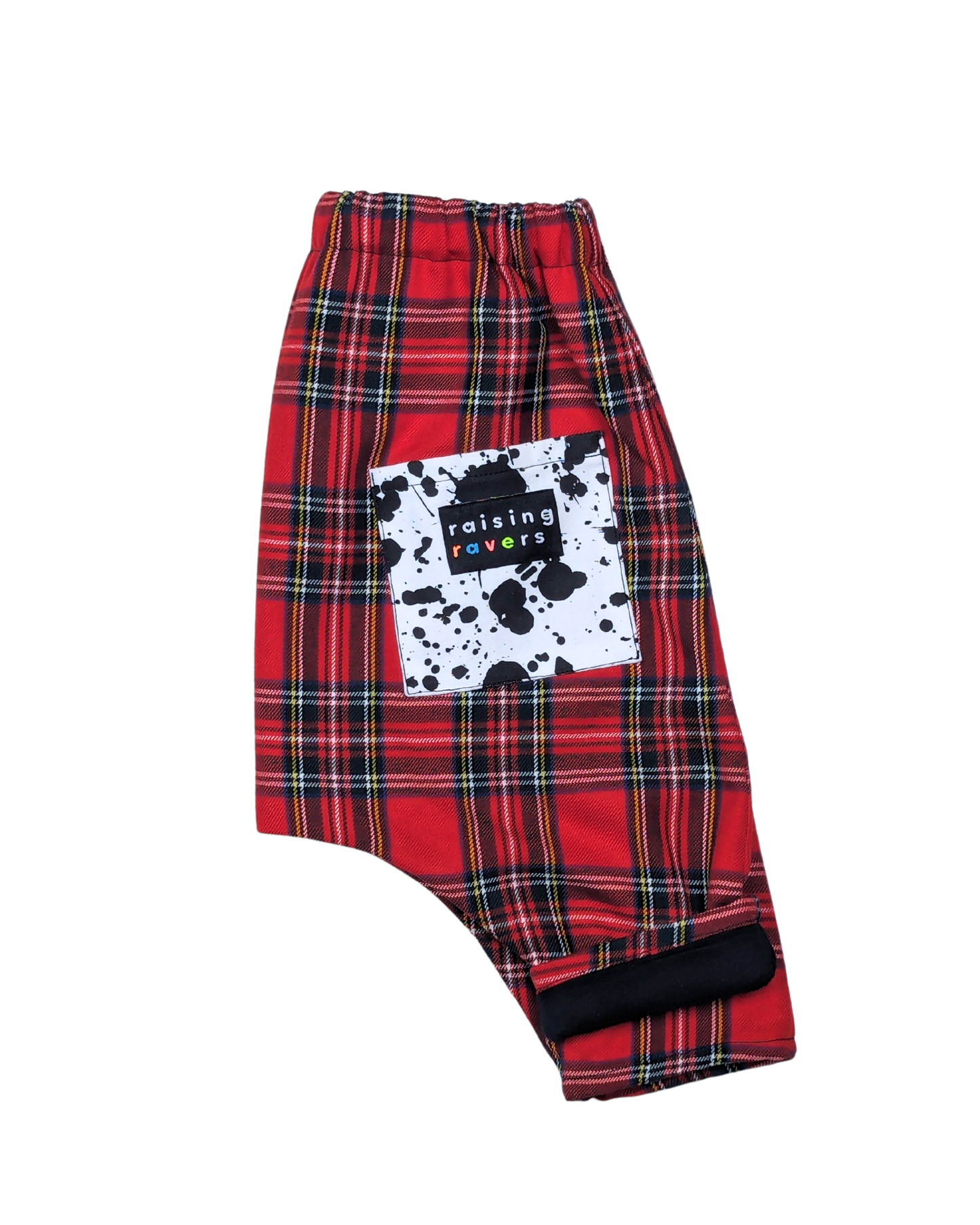 Nardwuar Rave Pant by Raising Ravers - Tartan Pattern, Ages 0-2 Years