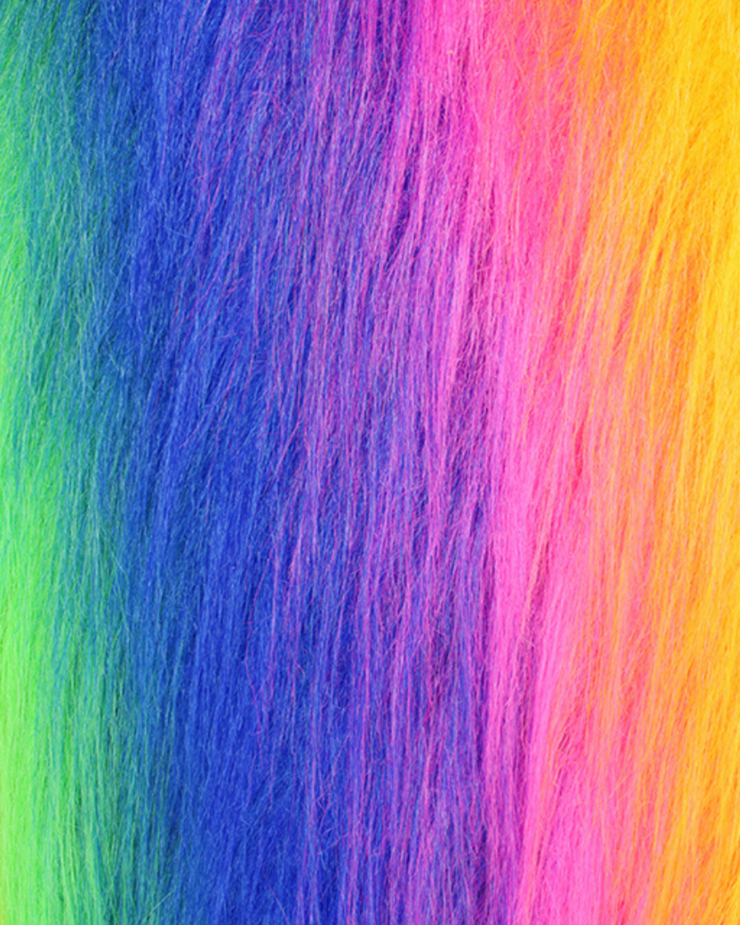 MADE TO ORDER - RAINBOW LONG FUR - Adult Bomber Jacket