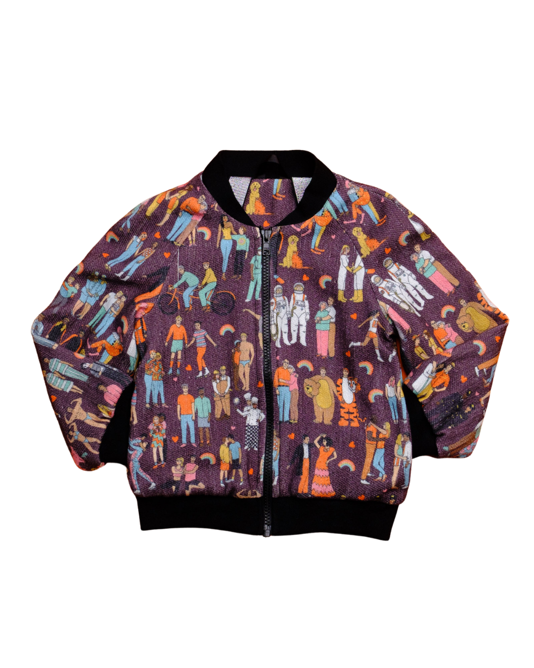 Made to Order - Pride People Bomber Jacket by Raising Ravers - Pride Print, Ages 2-12