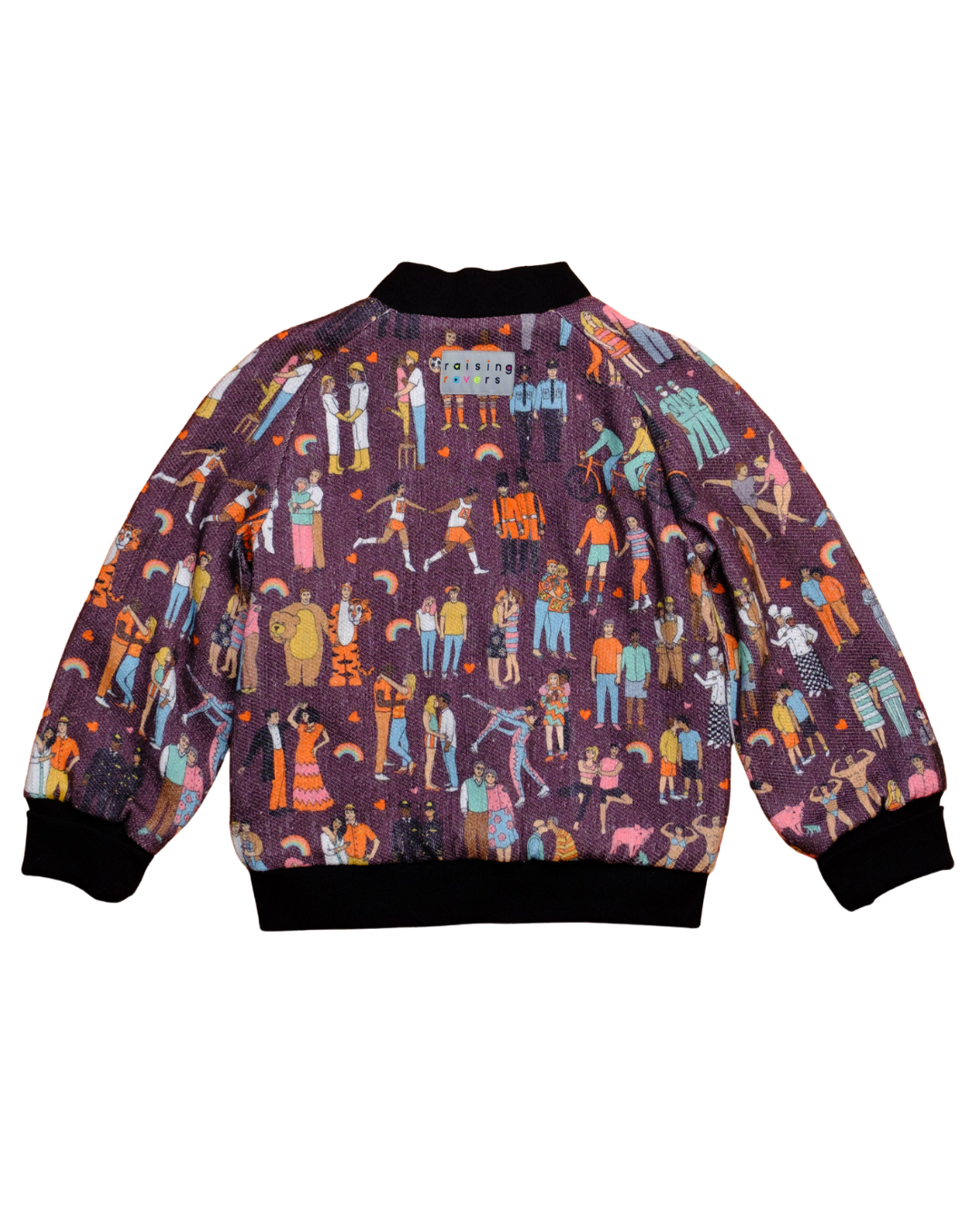 Made to Order - Pride People Bomber Jacket by Raising Ravers - Pride Print, Ages 2-12