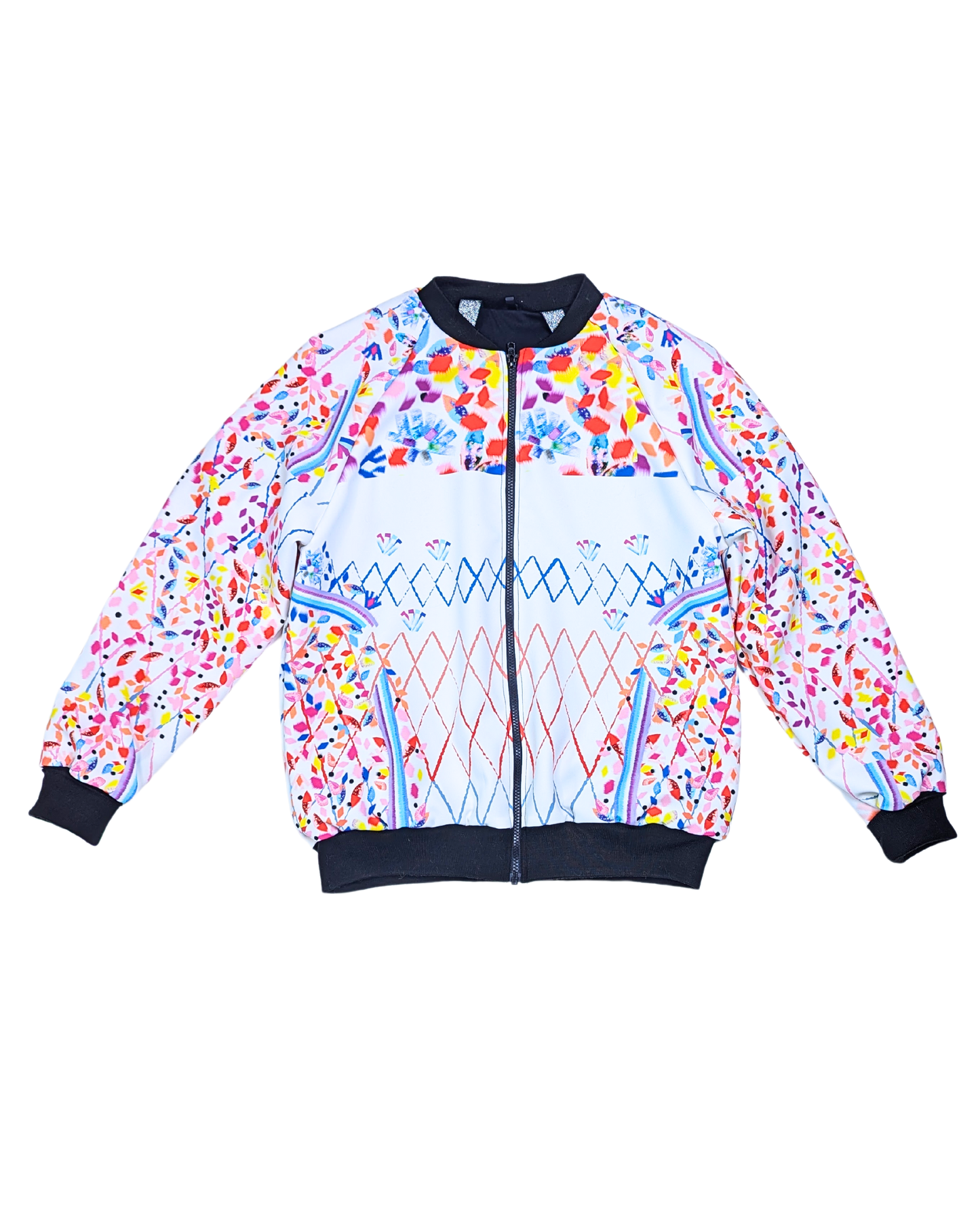 MADE TO ORDER - WHITE JEWEL Adult Bomber Jacket