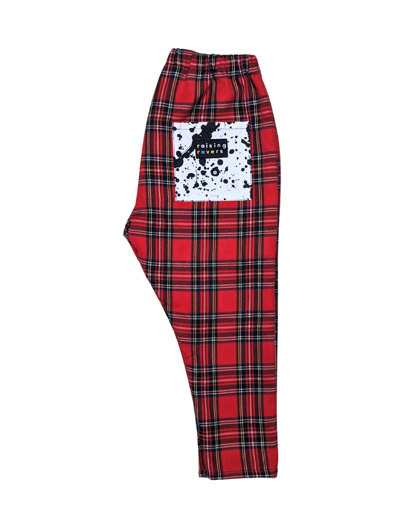 Nardwuar Rave Pant by Raising Ravers - Tartan Pattern, Ages 2-12 Years