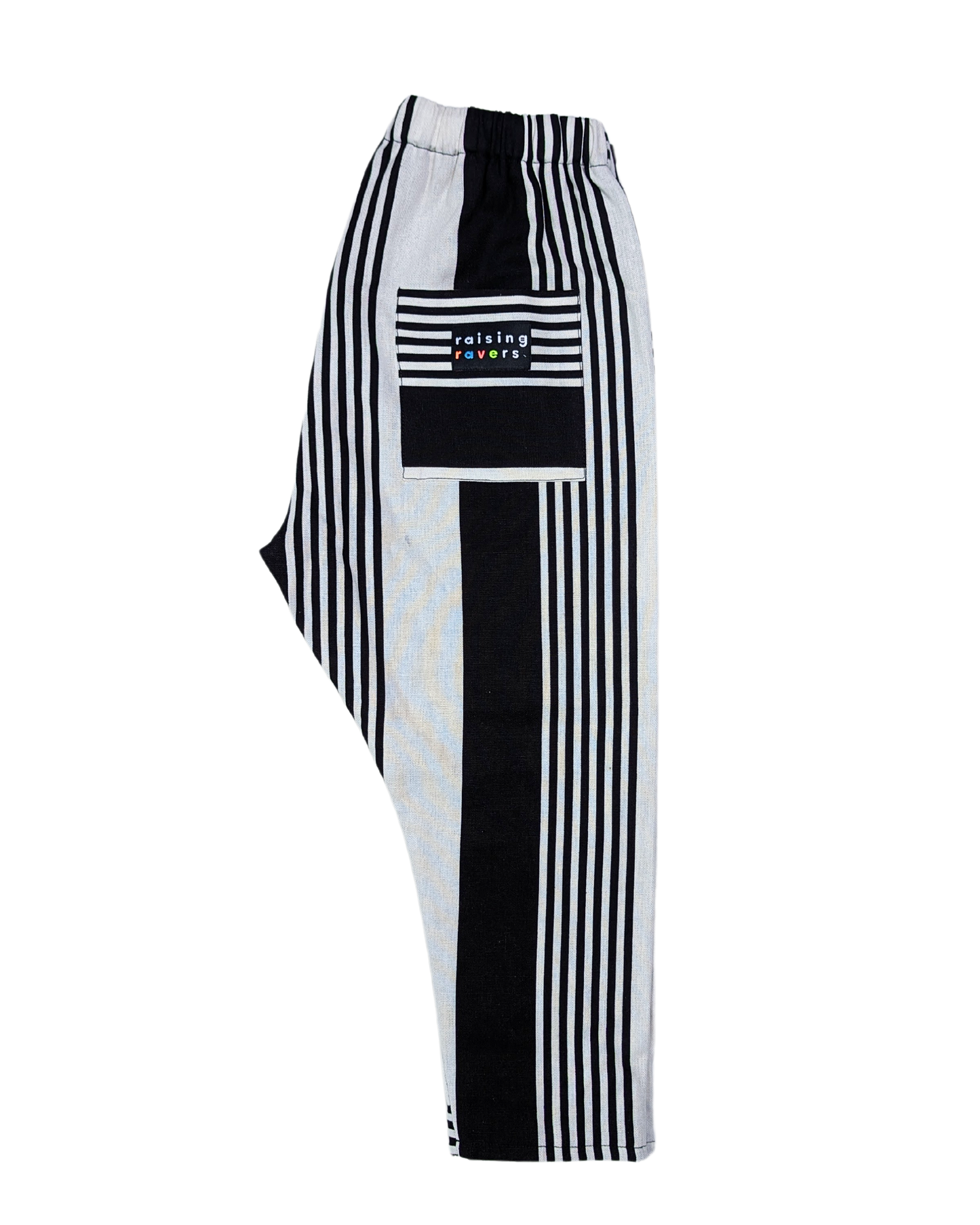 The Selecter Rave Pant by Raising Ravers - Striped Cotton Mix, Ages 2-12 Years