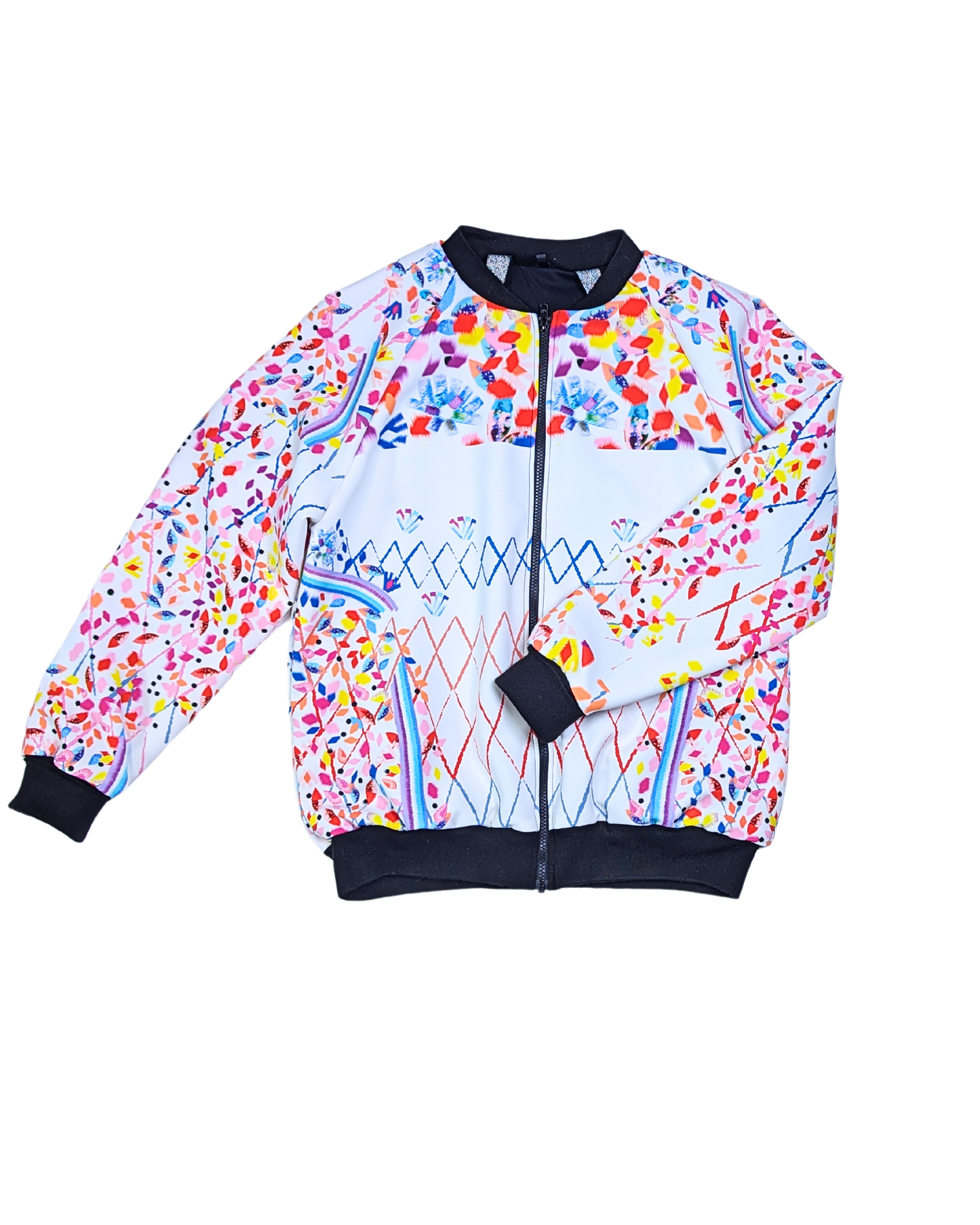 MADE TO ORDER - WHITE JEWEL Adult Bomber Jacket