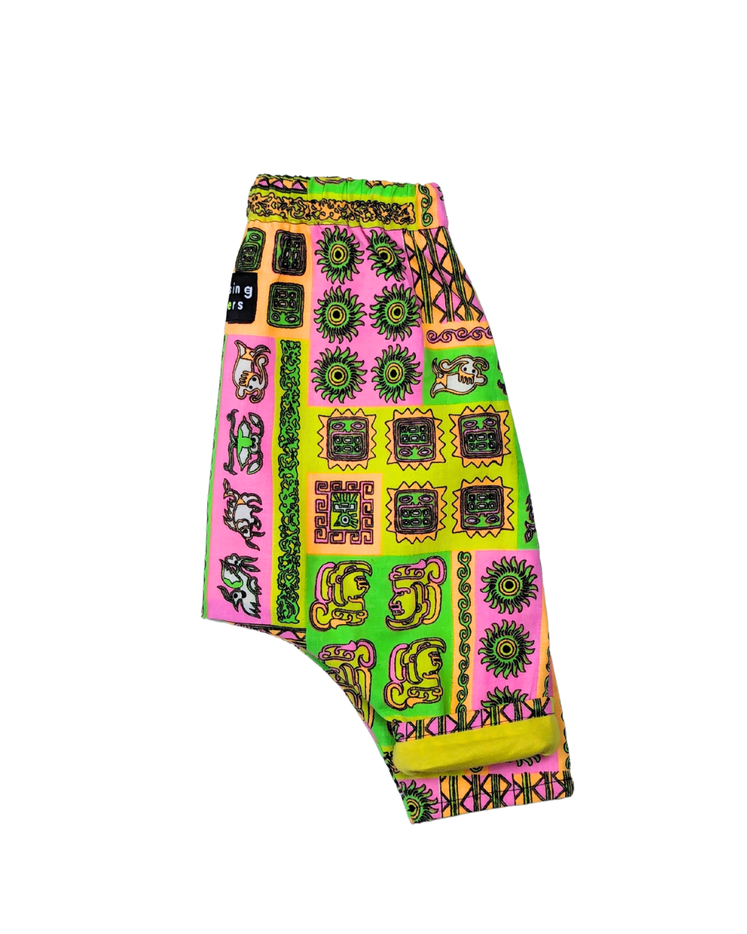 Aztec Camera Rave Pant by Raising Ravers - Bright Colours, Ages 0-2 Years