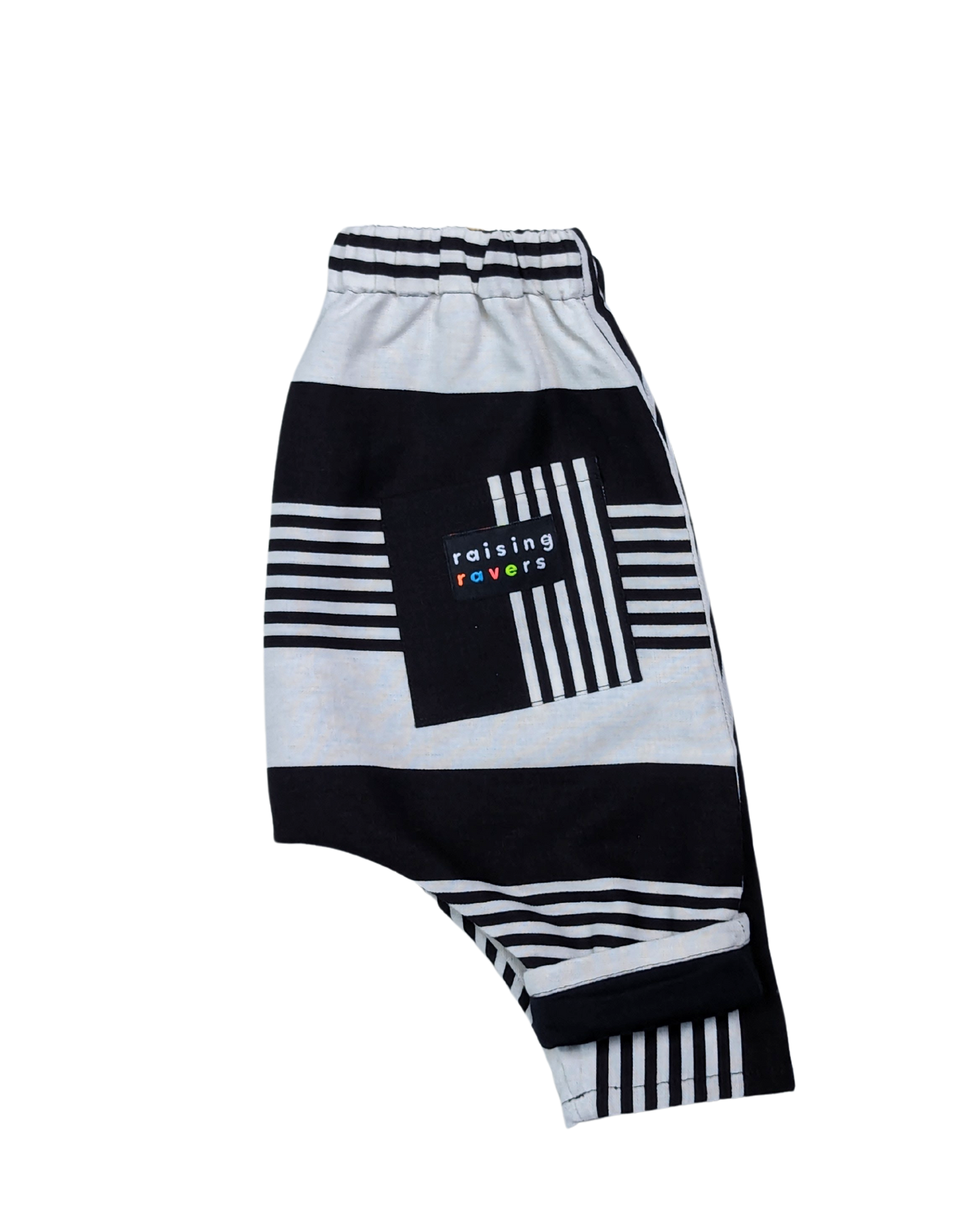 Made to Order - The Selecter Rave Pant by Raising Ravers - Striped Cotton Mix, Ages 0-2 Years