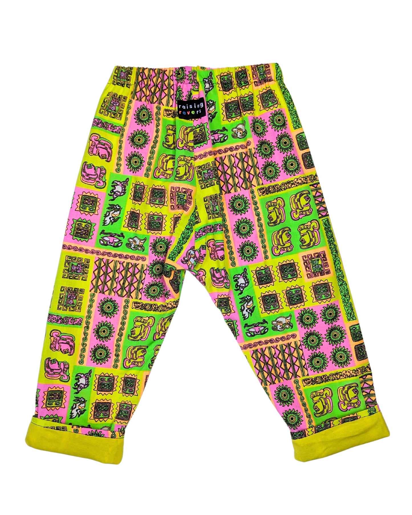 Aztec Camera Rave Pant by Raising Ravers - Bright Colours, Ages 2-12 Years
