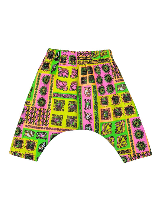 Aztec Camera Rave Pant by Raising Ravers - Bright Colours, Ages 0-2 Years