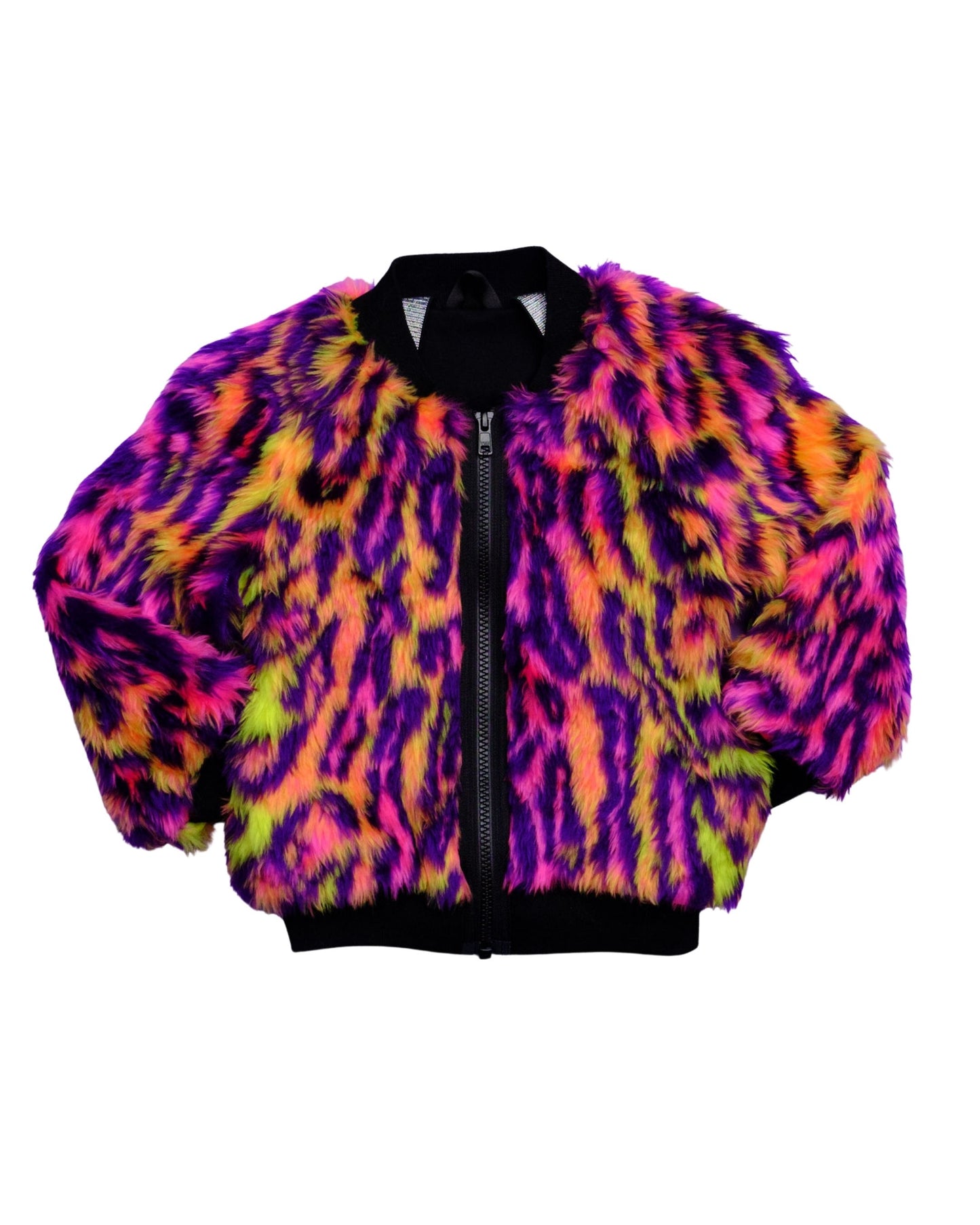 Jungle Boogie Bomber Jacket by Raising Ravers - Leopard Print, Ages 0-12