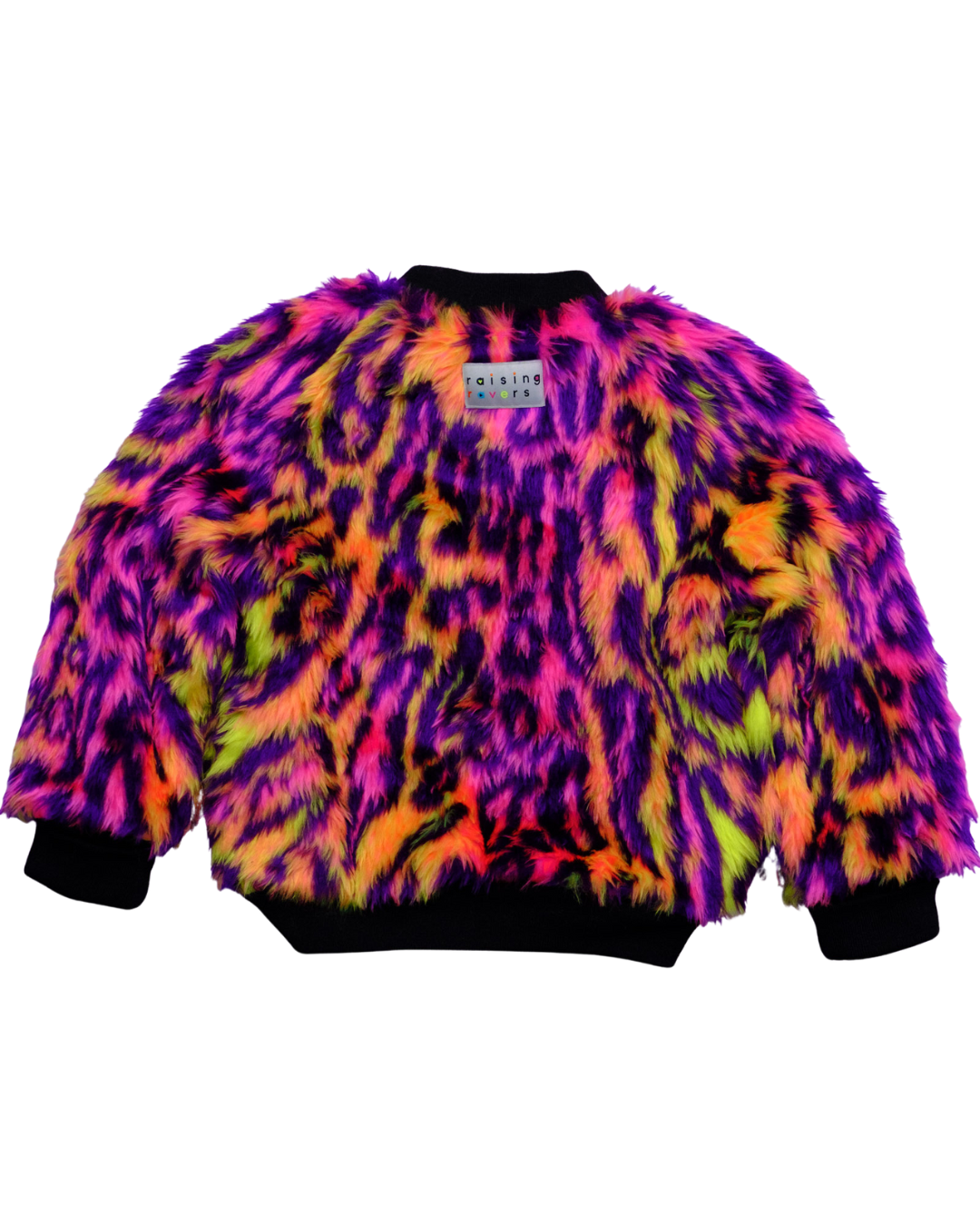 Jungle Boogie Bomber Jacket by Raising Ravers - Leopard Print, Ages 0-12