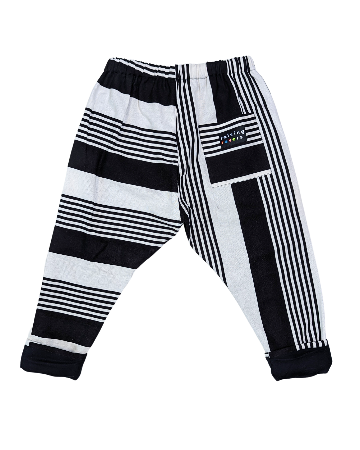 The Selecter Rave Pant by Raising Ravers - Striped Cotton Mix, Ages 2-12 Years