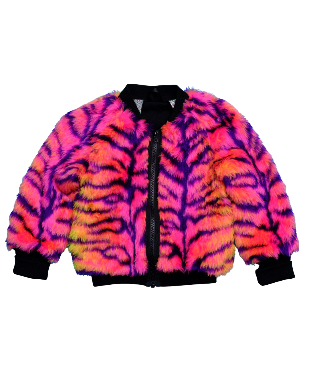 Made to Order - Jungle Boogie Bomber Jacket by Raising Ravers - Tiger Print, Ages 2-12