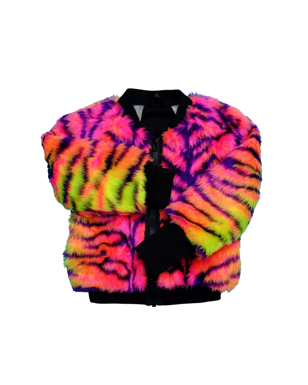 Made to Order - Jungle Boogie Bomber Jacket by Raising Ravers - Tiger Print, Ages 2-12