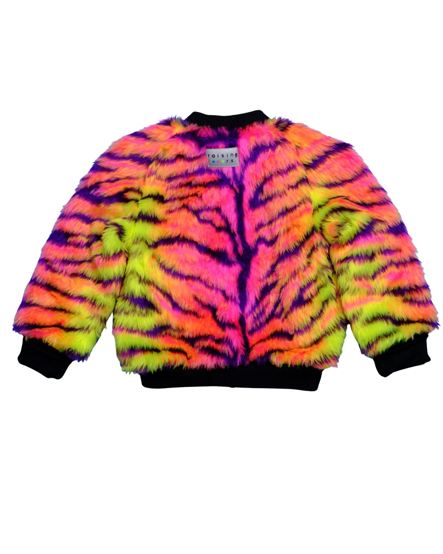 Jungle Boogie Bomber Jacket by Raising Ravers - Tiger Print, Ages 0-12