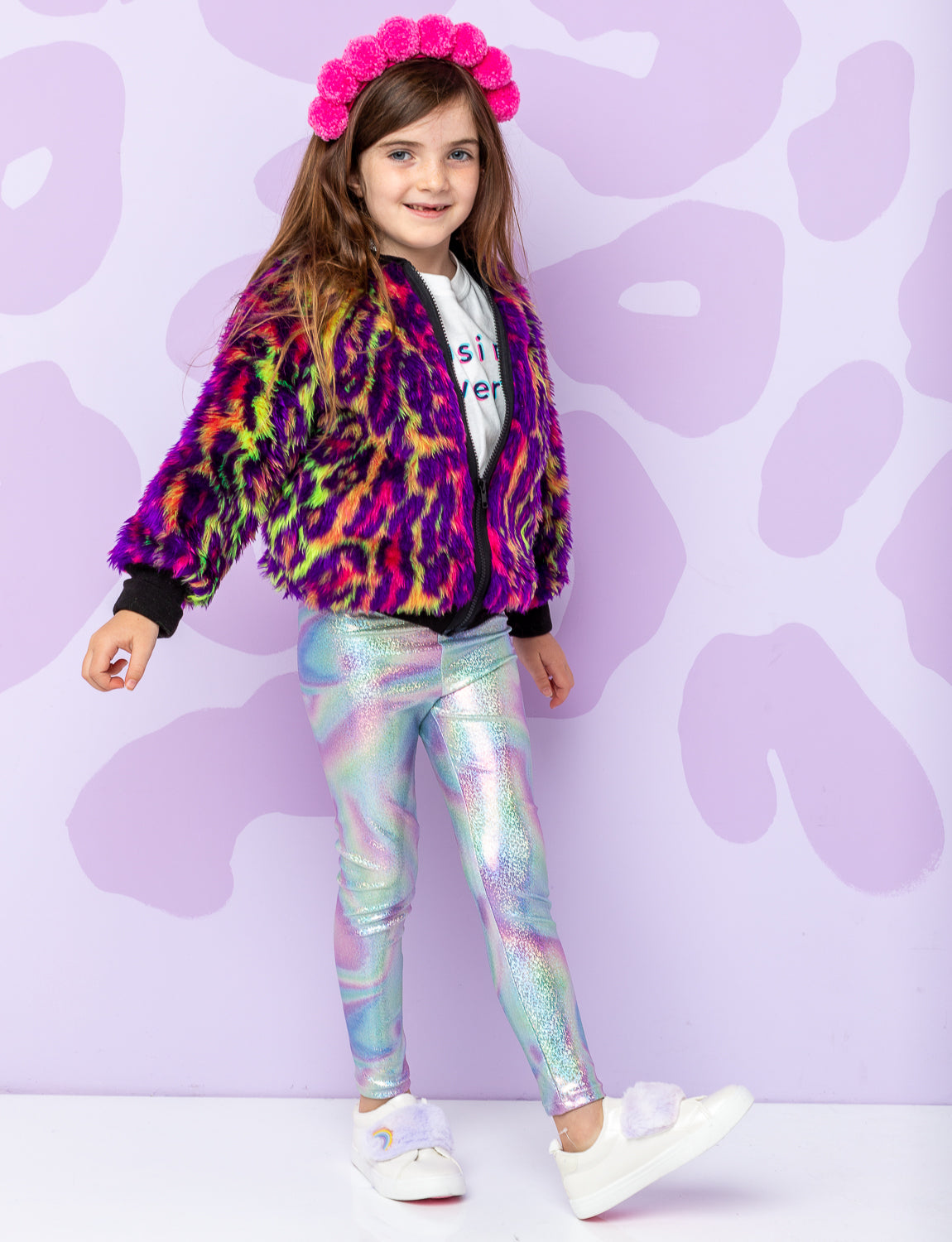 Made to Order - Jungle Boogie Bomber Jacket by Raising Ravers - Leopard Print, Ages 2-12